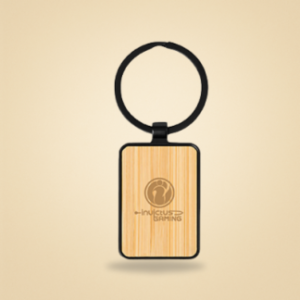Bamboo Black Metal Key Holder