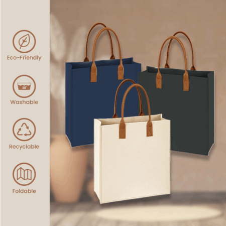 URBAN Felt 2 Tone Tote Bag - M