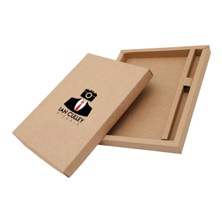 KRAFT Notebook with Pen Gift Set