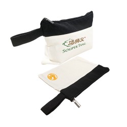 JIWA Canvas Zippered Pouch Travel Organizer - 12oz