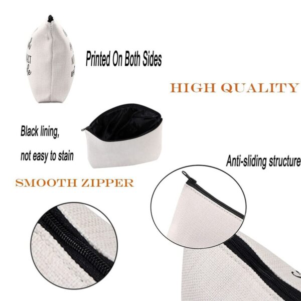 JIWA Canvas Zippered Pouch Travel Organizer - 12oz