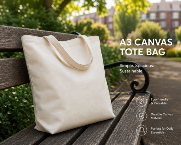 A3 Canvas Tote Bag - Image 2