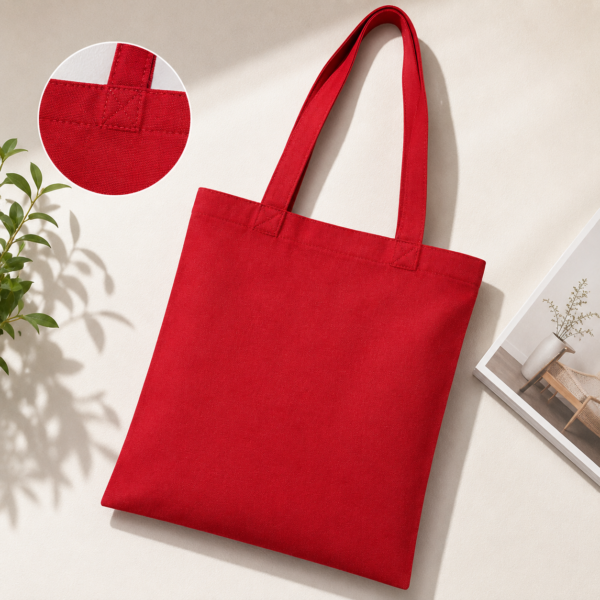 A4 Coloured Canvas Tote Bag - Image 5