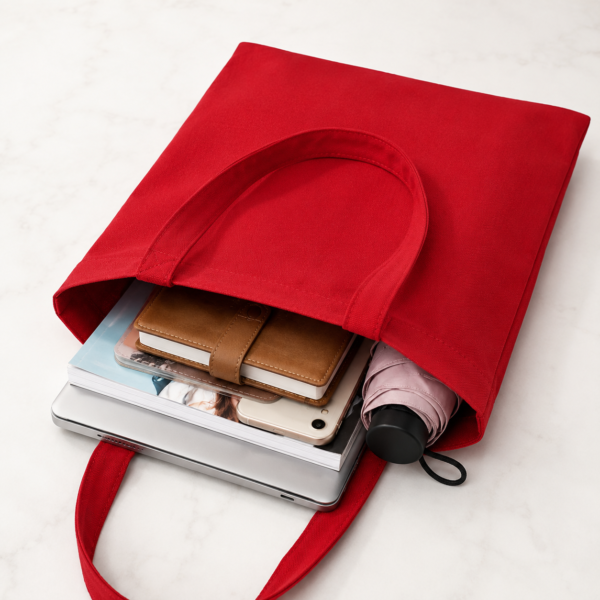A4 Coloured Canvas Tote Bag - Image 4
