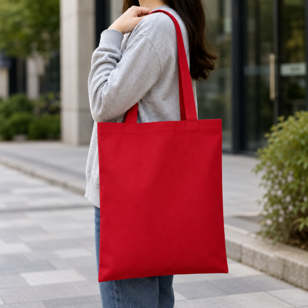 A4 Coloured Canvas Tote Bag - Image 3