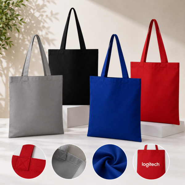 A4 Coloured Canvas Tote Bag - Image 2