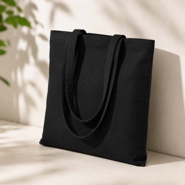 Black Cotton Bag (5oz) - Image 4