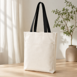 Canvas Tote Bag with Pocket (12oz)