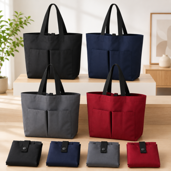 Foldable Water Repellent Totebag (L) - Image 2
