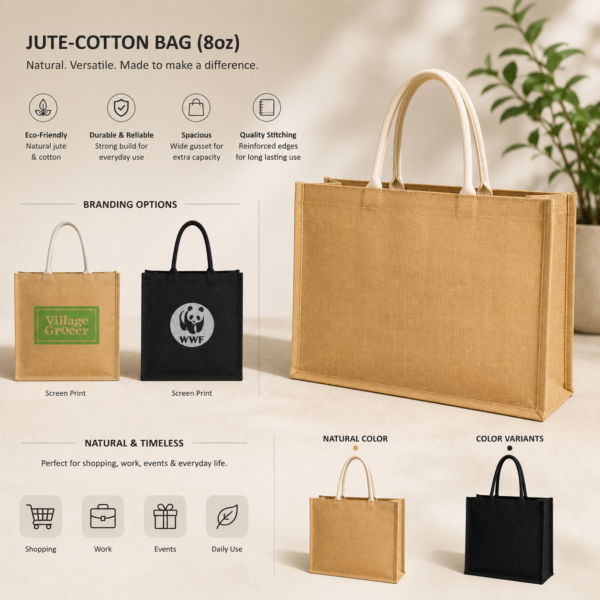 Jute-Cotton Bag (8oz) - Image 2