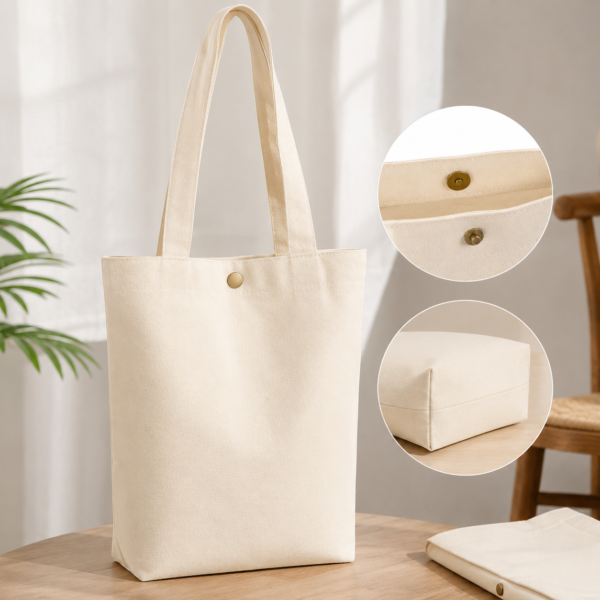 Mini Handy Canvas Tote Bag - Image 5