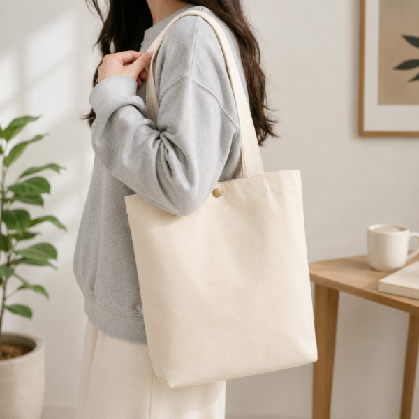 Mini Handy Canvas Tote Bag - Image 3