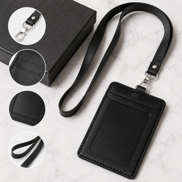 Portrait ID Card Holder with Lanyard and Box Set - Image 5