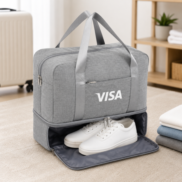 Spacious Travel Duffel Bag with Shoe Compartment (and Wet Compartment) - Image 4