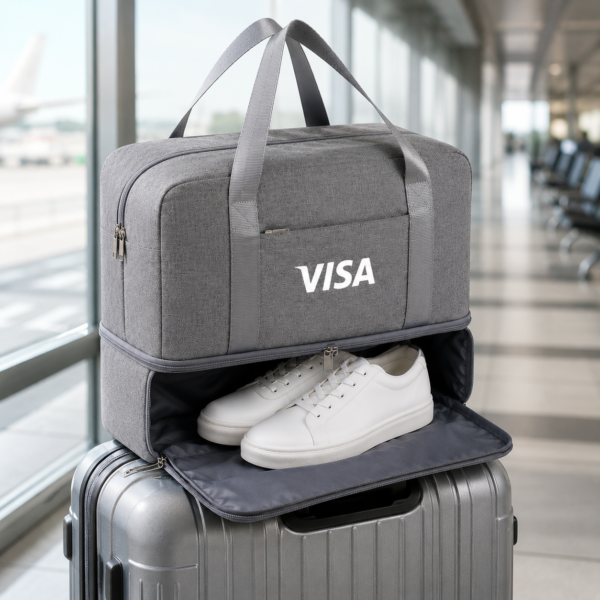 Spacious Travel Duffel Bag with Shoe Compartment (and Wet Compartment) - Image 3