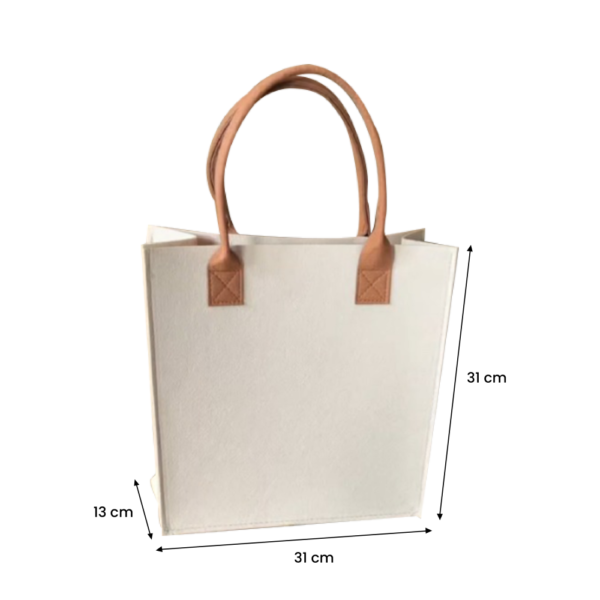 URBAN Felt 2 Tone Tote Bag - M - Image 4