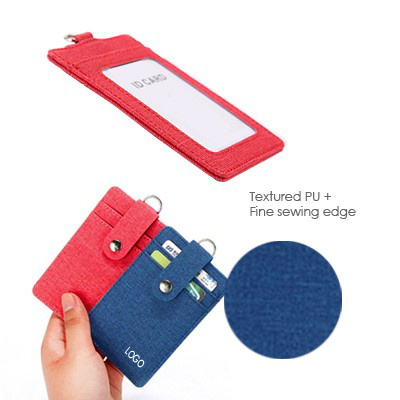 Korea Fabric ID Holder with Snap Closure - Image 4