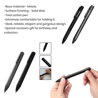 MI Twist Action Metal Ball Pen - Image 2