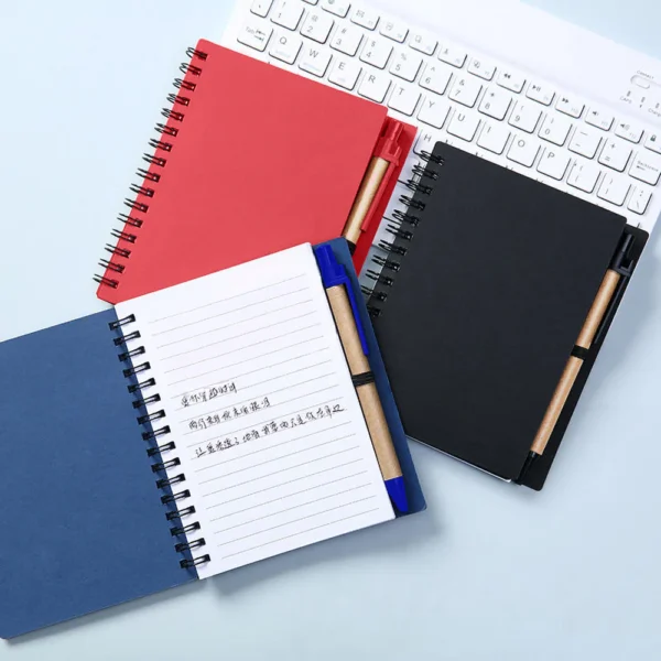A6 Recycled Eco-Friendly Notebook with Pen - Image 6