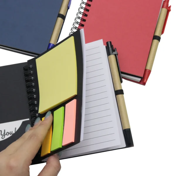 A6 Recycled Eco-Friendly Notebook with Pen - Image 5