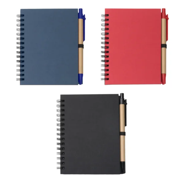 A6 Recycled Eco-Friendly Notebook with Pen - Image 4