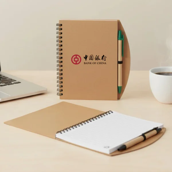 Trendy PP Eco-Friendly Notebook with Ball Pen - Image 2