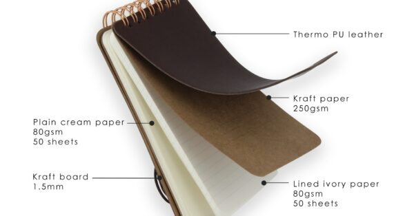 OLIVER - Vegan Leather Notepad - Image 4